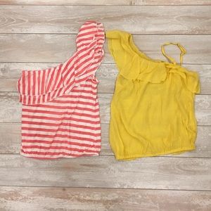 BUNDLE two off shoulder tops!