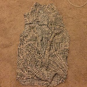 Black and beige collard button up!