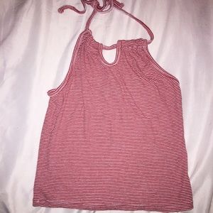 Brandy striped caprice halter