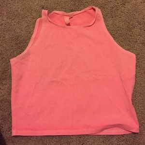 Hot pink neon crop!