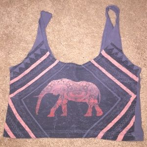 Grey and pink elephant bandeau