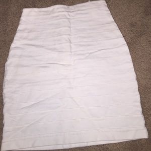 High wasted brand new white cotton skirt!!