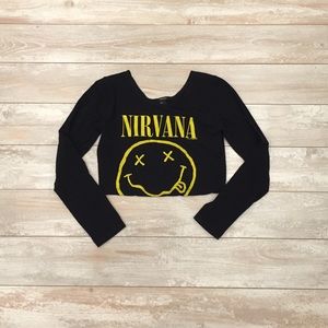 Forever 21 Nirvana Crop Top