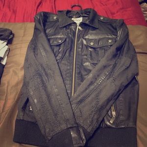 Pleather jacket.