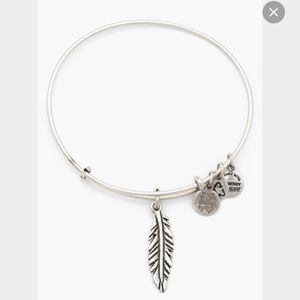 Alex and Ani silver feather