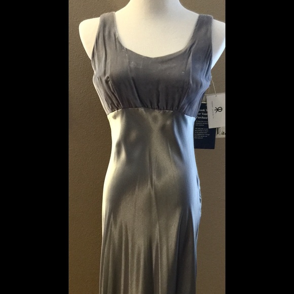 BNWT Rampage Platinum Velvet Silky Dress Sz 9 Med