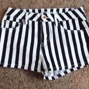 Striped shorts!