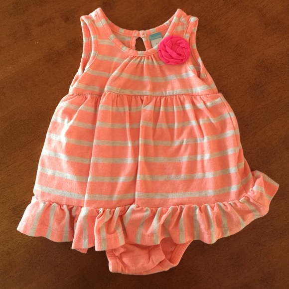 SOLD-Old Navy Dress w/attached onesie body suit!