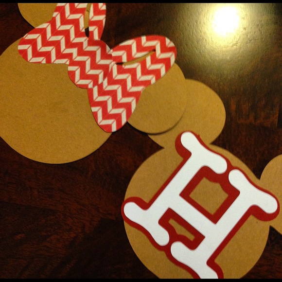 Minnie Mouse Chevron Birthday Banner