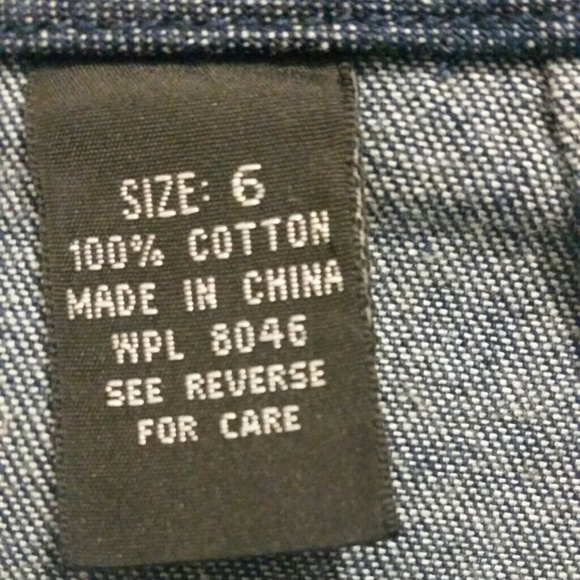 DENIM EMBROIDERED SKIRT - Picture 5 of 5