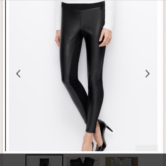 Ann Taylor faux leather leggings