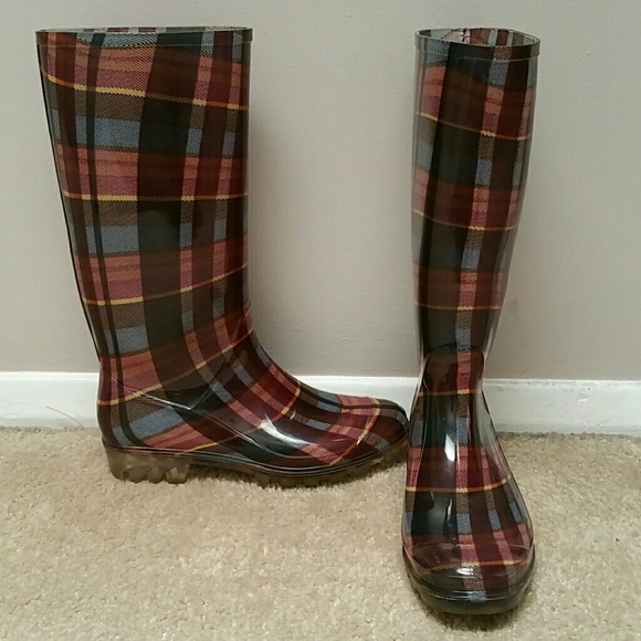 Plaids Rain Boots