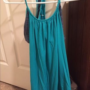 Lululemon No Limits tank.