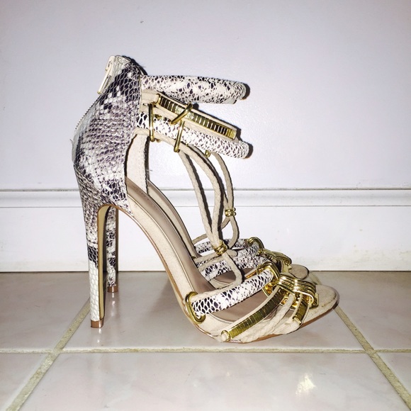 KG by Kurt Geiger Native Snake Print Sandals - Picture 3 of 4