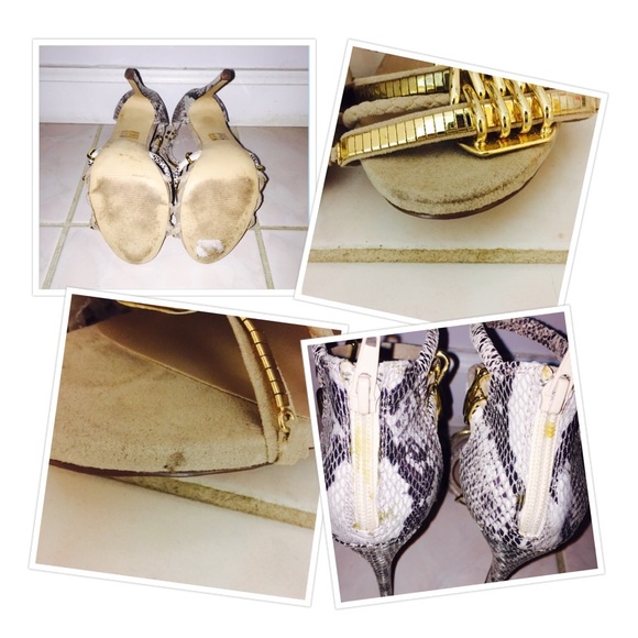 KG by Kurt Geiger Native Snake Print Sandals - Picture 4 of 4