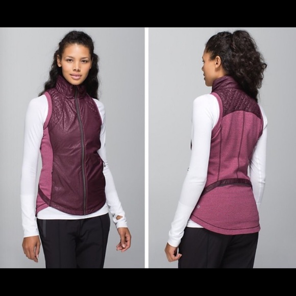 SOLD Lululemon Rebel Runner Vest Berry/Heathered