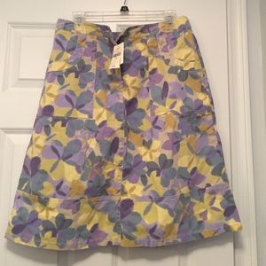 J Jill print skirt