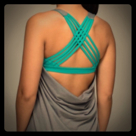 Lululemon Wild Tank Heathered Slate/Blue Tropics