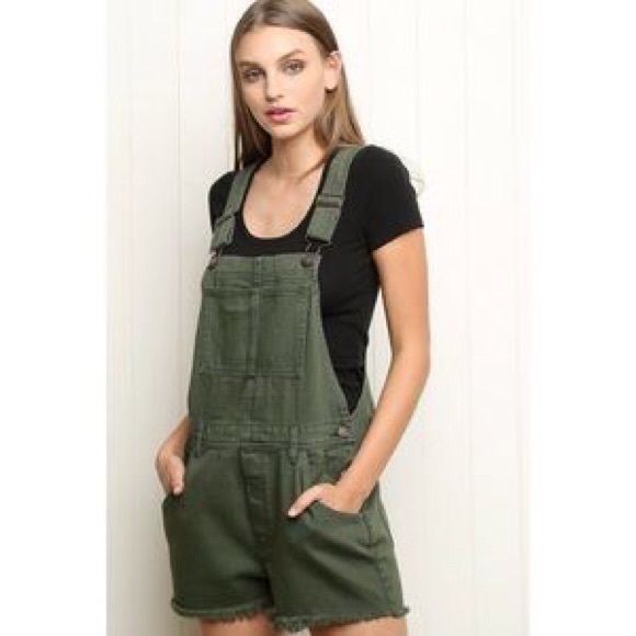 Brandy Melville olive overalls
