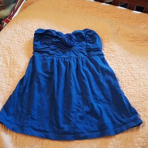Blue abercrombie tube top