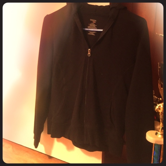 Black long sleeve zip up