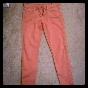 7 for all mankind Orange Cropped Skinny size 29