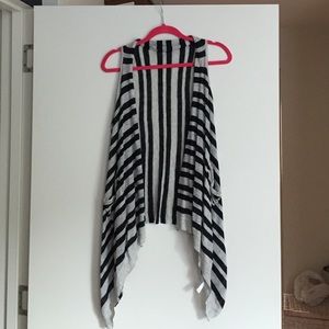 BR Black & Grey stripe vest