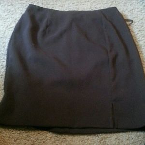 Brown pencil skirt