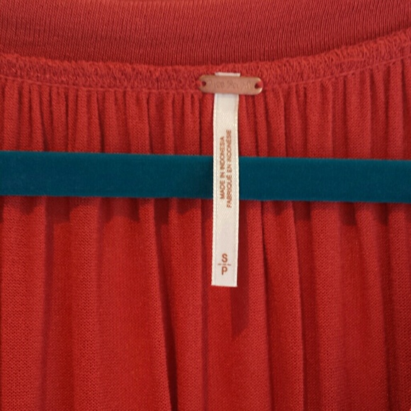 SALE :: Free people orange-red peasant tunic - Picture 3 of 4