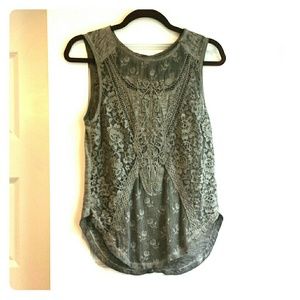 Free people sleeveless lace top