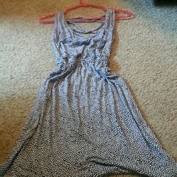 Black low cut summer dress