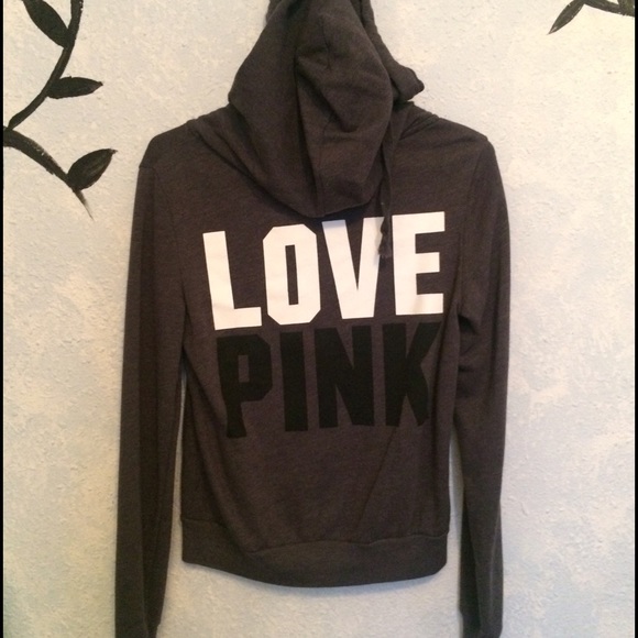 Charcoal VS PINK zip up