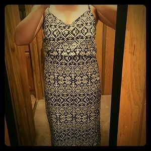 Maxi Dress Blk\wht