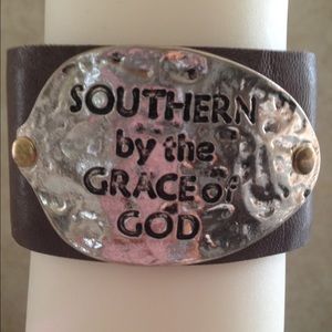 "SOUTHERN BY THE GRACE OF GOD". Cuff Bracelet ! 😍