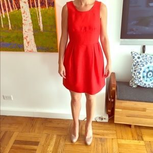 J Crew red "Allie" dress size 4