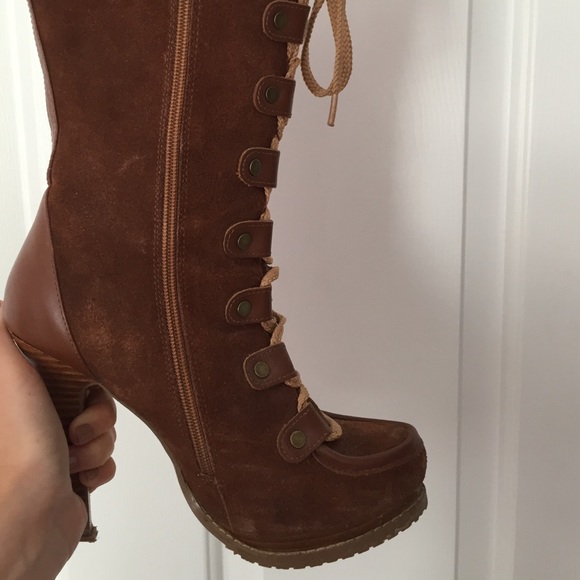 charles david lace up boots