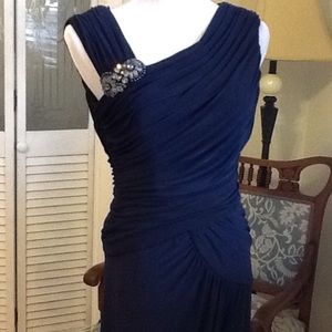 Adrianna Papell evening dress. Deep blue.