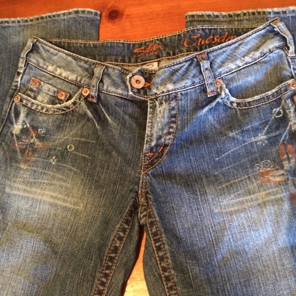 Silver Tuesday jeans cute floral design! 29x33