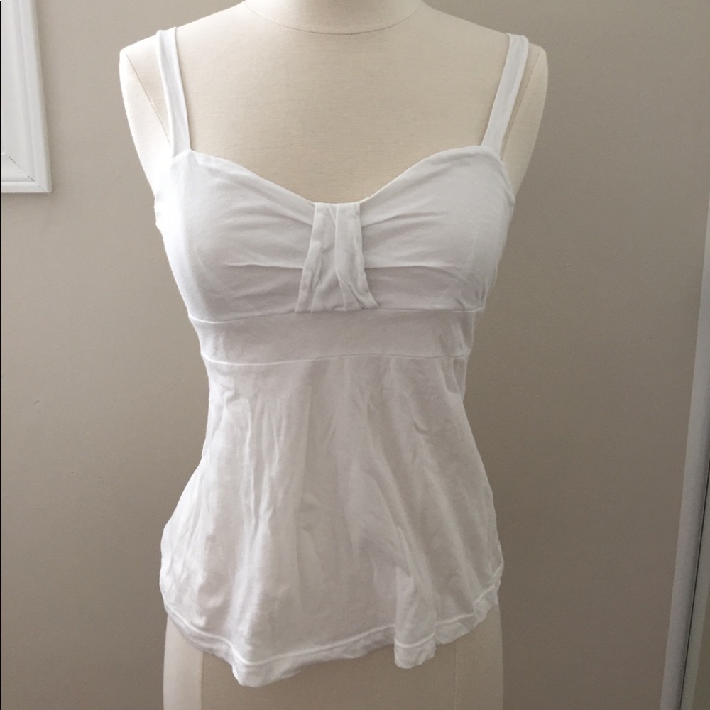 EUC Anthropologie (Zooey) white camisole, sz S