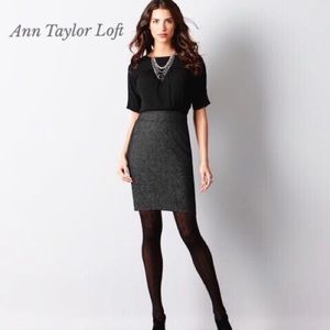 Ann Taylor Loft Herringbone Dress