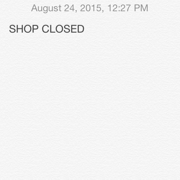 SHOP CLOSED