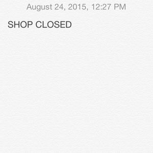 SHOP CLOSED