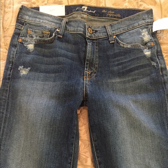 Seven for all mankind slim cigarette jean, 27 NWT