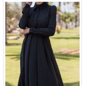 Urban Modesty Black Lattice Dress