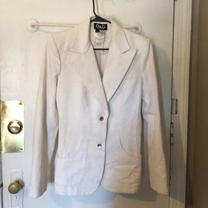 White vintage Dolce & Gabbana blazer