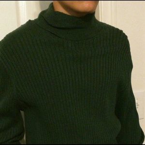 Men's Green Gap Turtleneck Sweater L