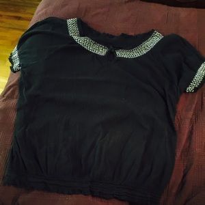 Black lane Bryant peasant top size 18/20