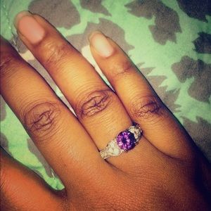 Purple stone ring