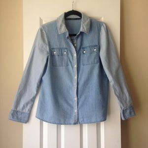 Kensie denim buttondown