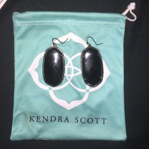 Kendra Scott Black/Gunmetal Danielle Earrings.